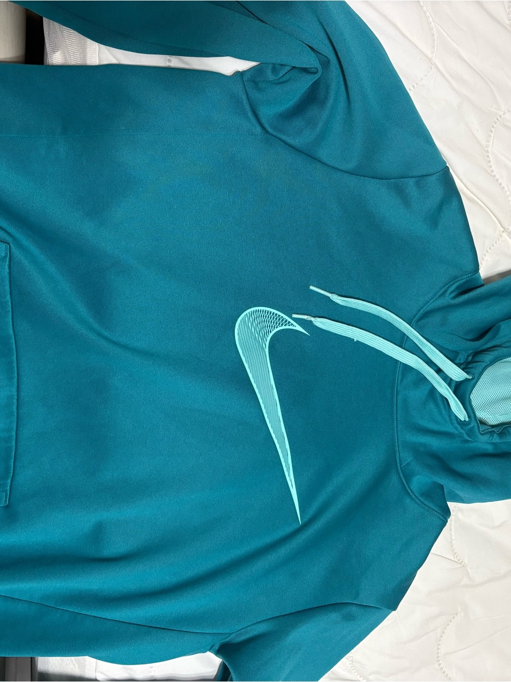 Nike Teal Hoodie with Light Teal Swoosh